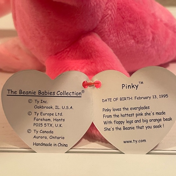 Ty Beanie Babies - Pinky the Flamingo - Picture 5 of 5